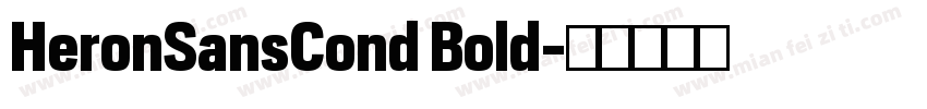 HeronSansCond Bold字体转换
